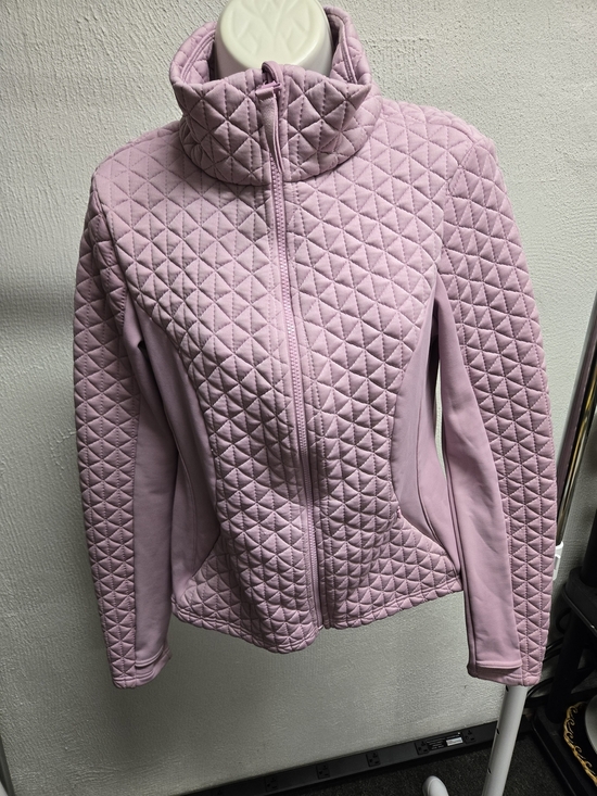 Avia Jackets & Blazers - Avia Women's Quilted Light Pink Zip-Up Jacket